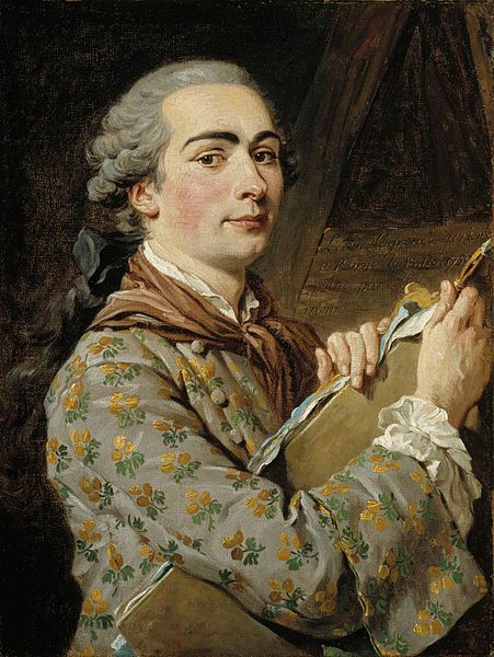 Self-Portrait ca. 1750 by Louis Jean Francois Lagrenee (1724-1805) Finnish National Gallery A II 1415
